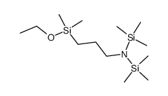 bis(trimethylsilyl)aminopropyldimethylethoxysilane Structure