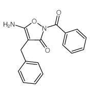 5-amino-2-benzoyl-4-benzyl-oxazol-3-one Structure