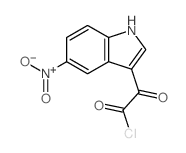 1H-Indole-3-acetylchloride, 5-nitro-a-oxo-结构式