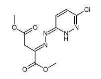 dimethyl (2E)-2-[(6-chloropyridazin-3-yl)hydrazinylidene]butanedioate Structure