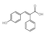 Benzeneaceticacid, a-[(4-hydroxyphenyl)methylene]- Structure