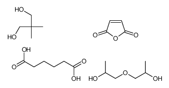 2,2-dimethylpropane-1,3-diol,furan-2,5-dione,hexanedioic acid,1-(2-hydroxypropoxy)propan-2-ol结构式