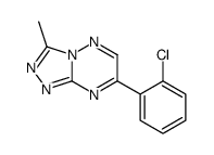 1,2,4-Triazolo(4,3-b)(1,2,4)triazine, 7-(2-chlorophenyl)-3-methyl- picture