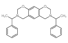 3,7-bis(1-phenylethyl)-2,4,6,8-tetrahydro-[1,3]oxazino[5,6-g][1,3]benzoxazine结构式