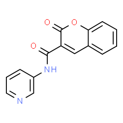 2-oxo-N-pyridin-3-ylchromene-3-carboxamide structure