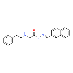 N-(naphthalen-2-ylmethylideneamino)-2-(phenethylamino)acetamide picture