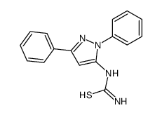 (2,5-diphenylpyrazol-3-yl)thiourea结构式