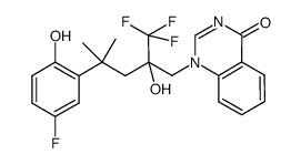 1-[4-(5-fluoro-2-hydroxyphenyl)-2-hydroxy-4-methyl-2-trifluoromethylpentyl]-1H-quinazolin-4-one结构式