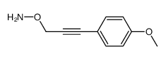 Hydroxylamine, O-[3-(4-methoxyphenyl)-2-propynyl]- (9CI)结构式