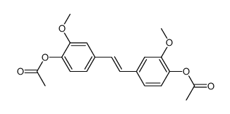 3.3'-dimethoxy-4.4'-diacetoxy-trans-stilbene Structure