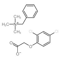 (Benzyltrimethyl)ammonium 2,4-(dichlorophenoxy)acetate结构式