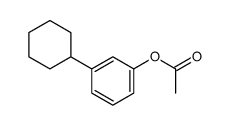 Acetic acid 3-cyclohexylphenyl ester Structure