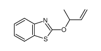 Benzothiazole, 2-[(1-methyl-2-propenyl)oxy]- (9CI) structure