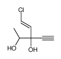 (E)-5-chloro-3-ethynylpent-4-ene-2,3-diol Structure
