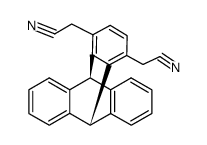 2,2'-((9s,10s)-9,10-dihydro-9,10-[1,2]benzenoanthracene-1,4-diyl)diacetonitrile Structure