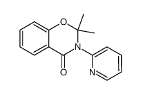 2,2-Dimethyl-3-(2-pyridyl)-4-oxo-4H-1,3-benzoxazine结构式