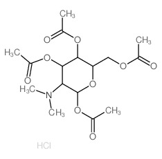[2,5-diacetyloxy-6-(acetyloxymethyl)-3-dimethylamino-oxan-4-yl] acetate结构式