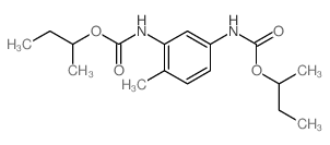 butan-2-yl N-[5-(butan-2-yloxycarbonylamino)-2-methyl-phenyl]carbamate结构式