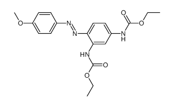diethyl (4-((4-methoxyphenyl)diazenyl)-1,3-phenylene)(E)-dicarbamate结构式
