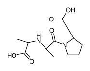 (2S)-1-[(2S)-2-(1-carboxyethylamino)propanoyl]pyrrolidine-2-carboxylic acid Structure