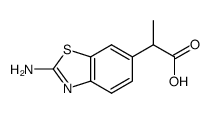 6-Benzothiazoleaceticacid,2-amino-alpha-methyl-(9CI) Structure