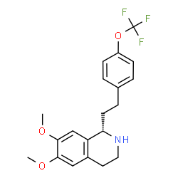 6,7-DIMETHOXY-1-[2-(4-TRIFLUOROMETHOXY-PHENYL)-ETHYL]-1,2,3,4-TETRAHYDRO-ISOQUINOLINE Structure