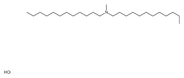 N-dodecyl-N-methyldodecan-1-amine,hydrochloride结构式