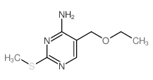 5-(ethoxymethyl)-2-methylsulfanyl-pyrimidin-4-amine结构式