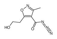 5-(2-hydroxyethyl)-3-methylisoxazole-4-carbonyl azide Structure