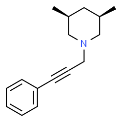 Piperidine, 3,5-dimethyl-1-(3-phenyl-2-propynyl)-, (3R,5S)-rel- (9CI) structure