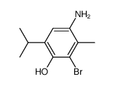 4-amino-2-bromo-6-isopropyl-3-methyl-phenol结构式