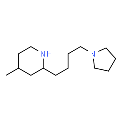 Piperidine, 4-methyl-2-[4-(1-pyrrolidinyl)butyl]- (9CI)结构式
