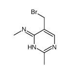 4-Pyrimidinamine,5-(bromomethyl)-N,2-dimethyl-(9CI)结构式