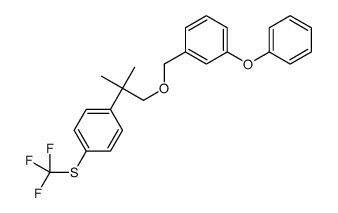 1-[2-methyl-1-[(3-phenoxyphenyl)methoxy]propan-2-yl]-4-(trifluoromethylsulfanyl)benzene Structure