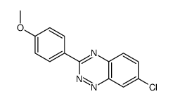 7-chloro-3-(4-methoxyphenyl)-1,2,4-benzotriazine结构式