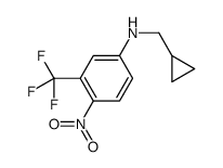N-(cyclopropylmethyl)-4-nitro-3-(trifluoromethyl)aniline结构式
