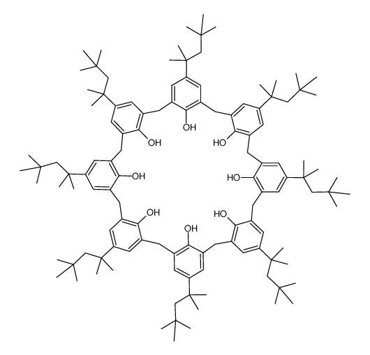 cyclo[octa[(5-(1,1,3,3-tetramethylbutyl)-2-hydroxy-1,3-phenylene)methylene]] Structure