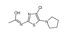 N-(4-chloro-5-pyrrolidin-1-yl-1,3-thiazol-2-yl)acetamide Structure