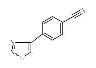 4-(1,2,3-THIADIAZOL-4-YL)BENZONITRILE Structure