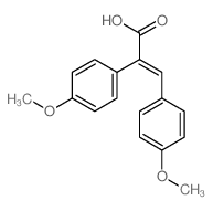 (4-Methoxyphenyl)(4-methoxybenzylidene)acetic acid Structure