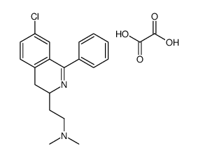 2-(7-chloro-1-phenyl-3,4-dihydroisoquinolin-3-yl)-N,N-dimethylethanamine,oxalic acid Structure