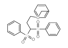 Benzene,1,1'-[[3-(phenylmethoxy)propylidene]bis(sulfonyl)]bis-结构式