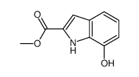 methyl 7-hydroxy-1H-indole-2-carboxylate结构式