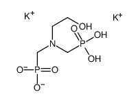 dipotassium dihydrogen [[(2-hydroxyethyl)imino]bis(methylene)]bisphosphonate structure