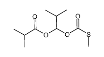 2-methyl-1-(methylthiocarbonyloxy)-propyl 2-methylpropanoate Structure