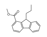 methyl 9-propylfluorene-1-carboxylate结构式