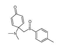 N,N-dimethyl-4-amino-4-[(p-tolylsulfinyl)methyl]-2,5-cyclohexadienone结构式