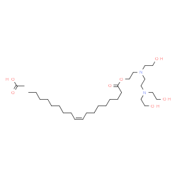 2-[[2-[bis(2-hydroxyethyl)amino]ethyl](2-hydroxyethyl)amino]ethyl oleate monoacetate Structure