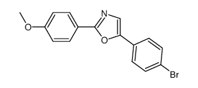 2-(4-methoxyphenyl)-5-(4-bromophenyl)oxazole结构式