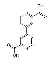 [4,4''-联吡啶]-2,2''-二羧酸结构式